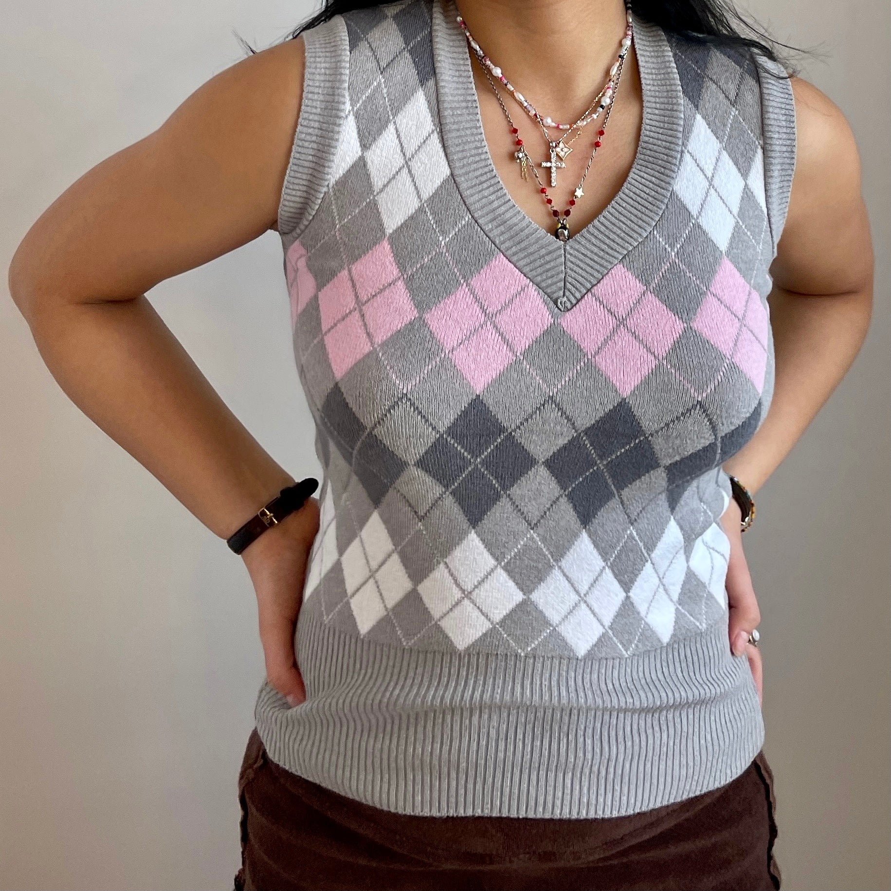 Argyle Sweater Vest - Zoehify 