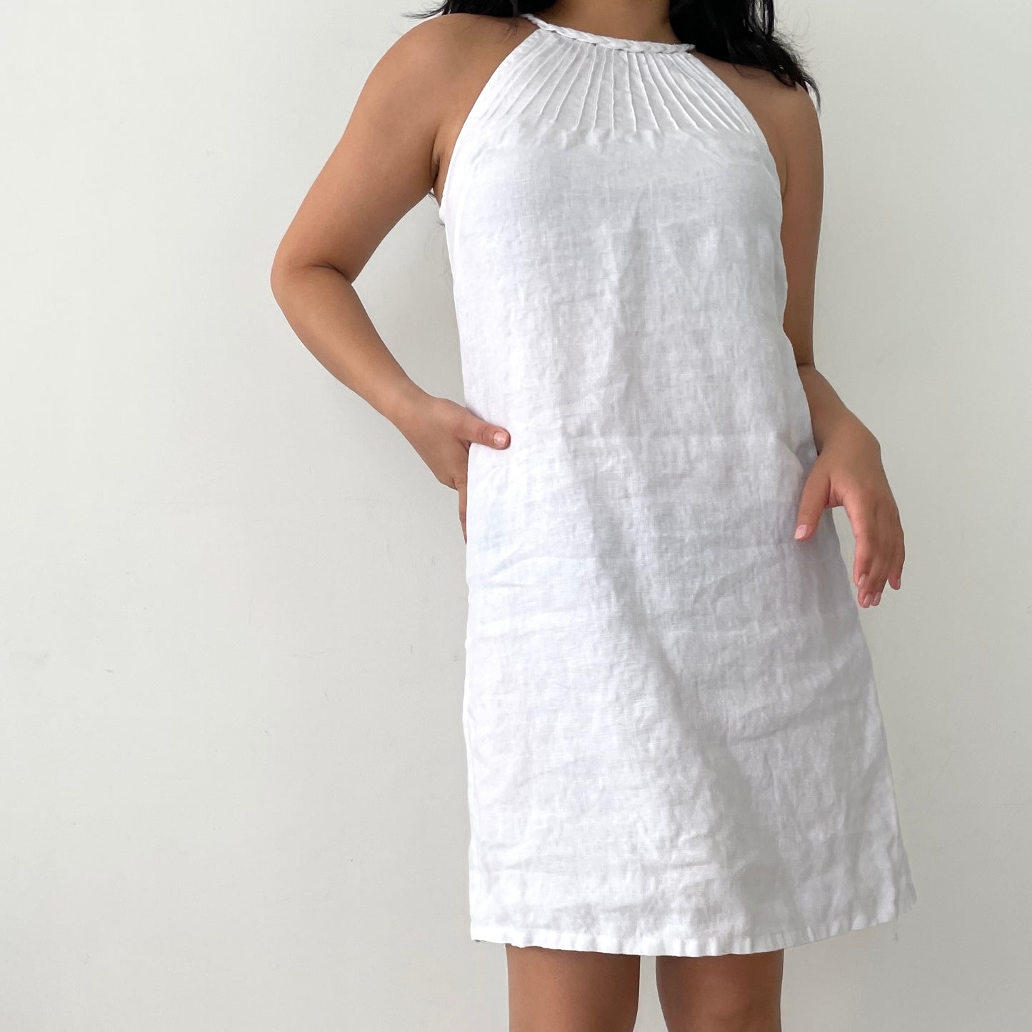 Tommy Bahama White Linen Halter Dress - X-Small Zoehify Tommy Bahama White Linen Halter Dress - X-Small Zoehify