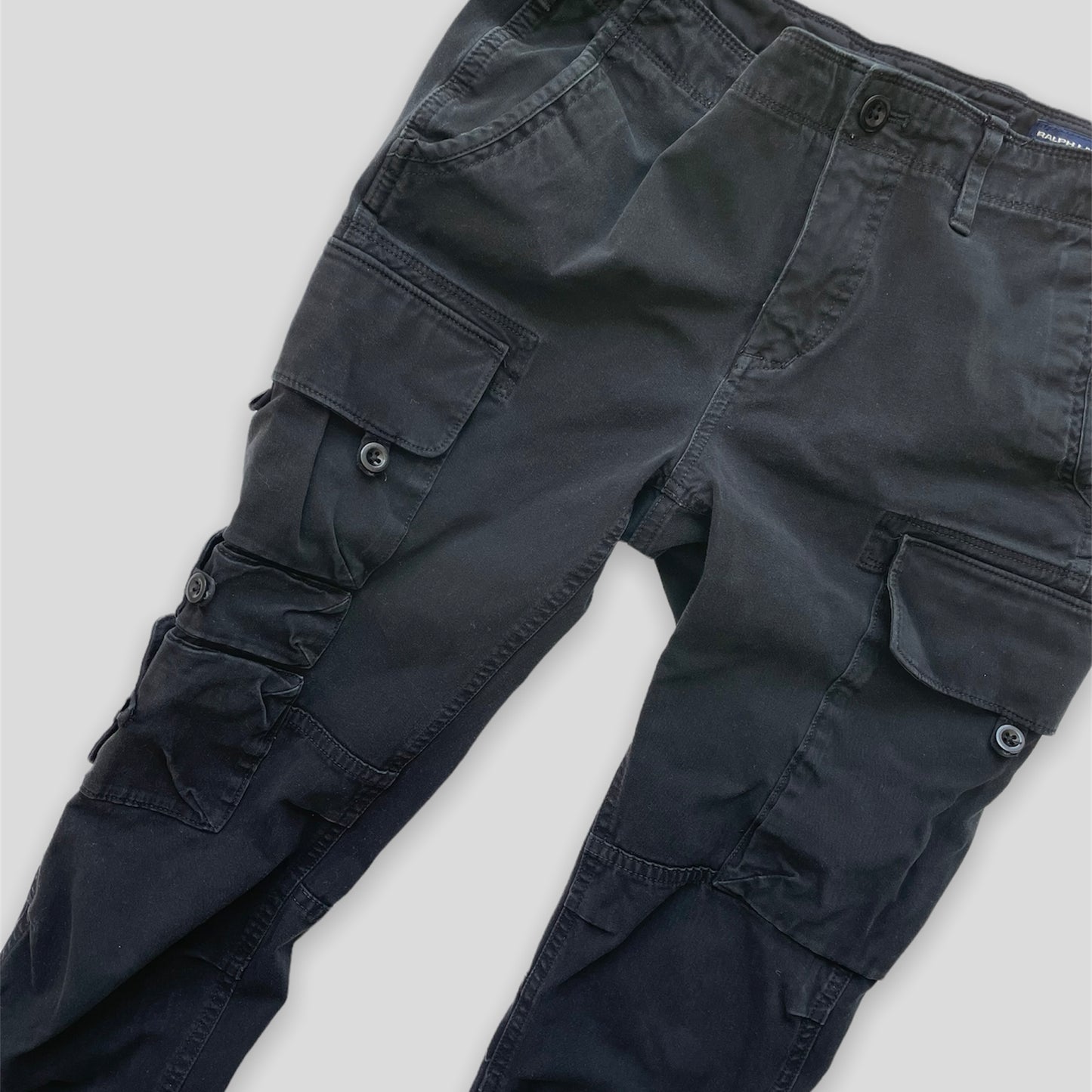 Black Ralph Lauren Low Rise Cargo Pants - Medium/W31