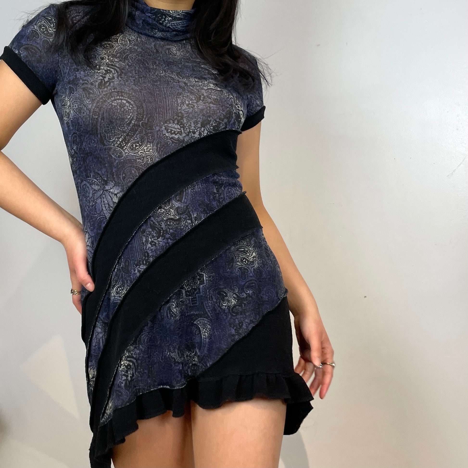 Witchy Indigo Blue Short Sleeve Tunic - Zoehify 