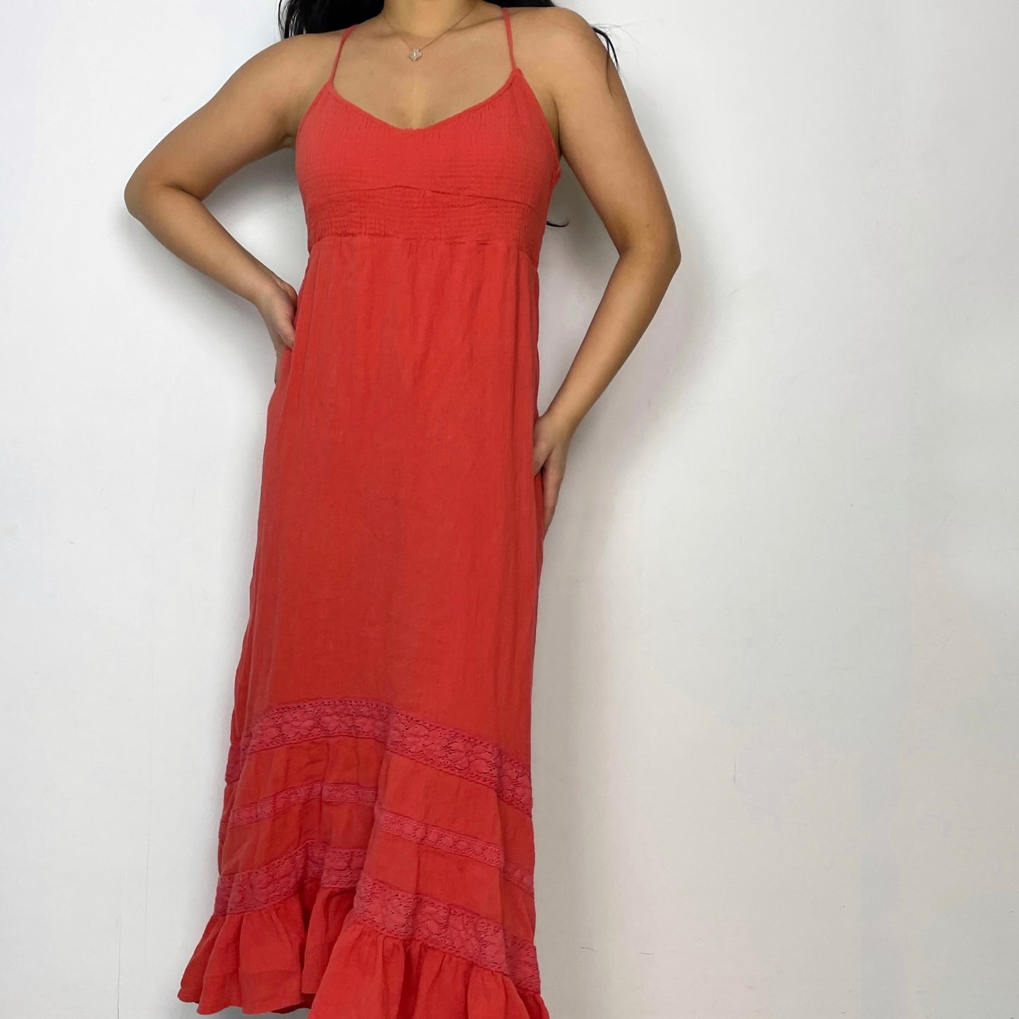 Billabong Blood Orange Maxi Dress - Medium