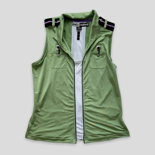 Green Sleeveless Golf Shirt