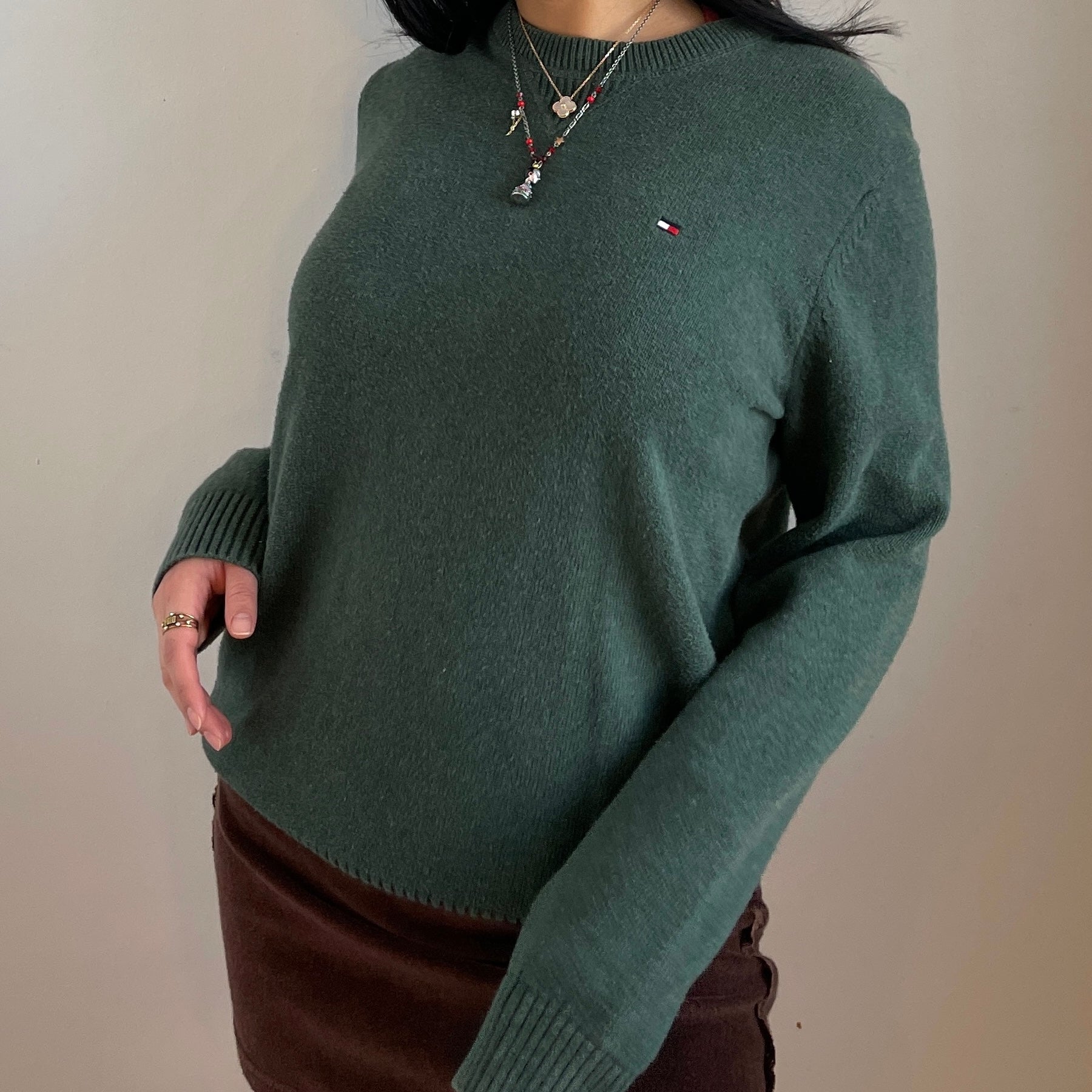 Forest Green Tommy Hilfiger Jumper - Zoehify 