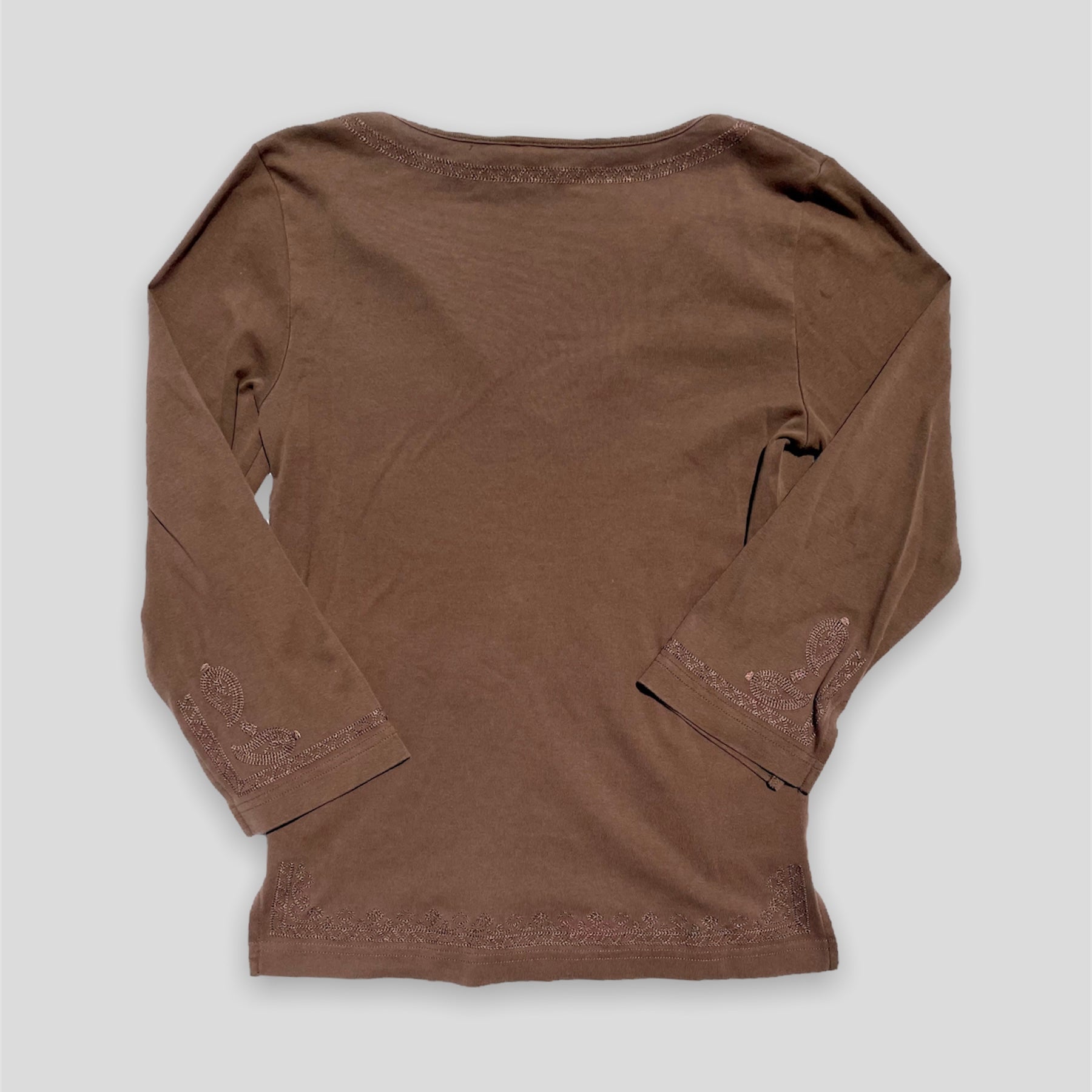 Brown Long Sleeved Tee - Zoehify 