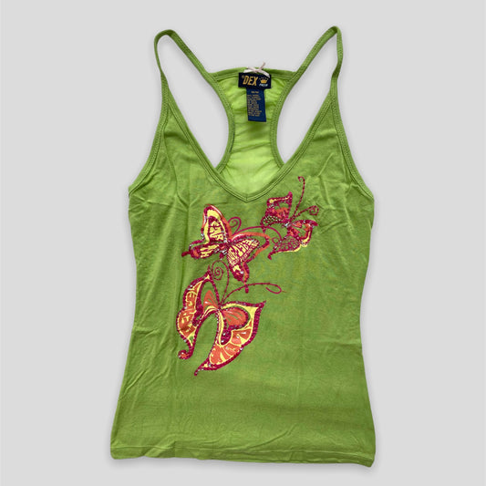 Green Butterfly Tank Top - Zoehify