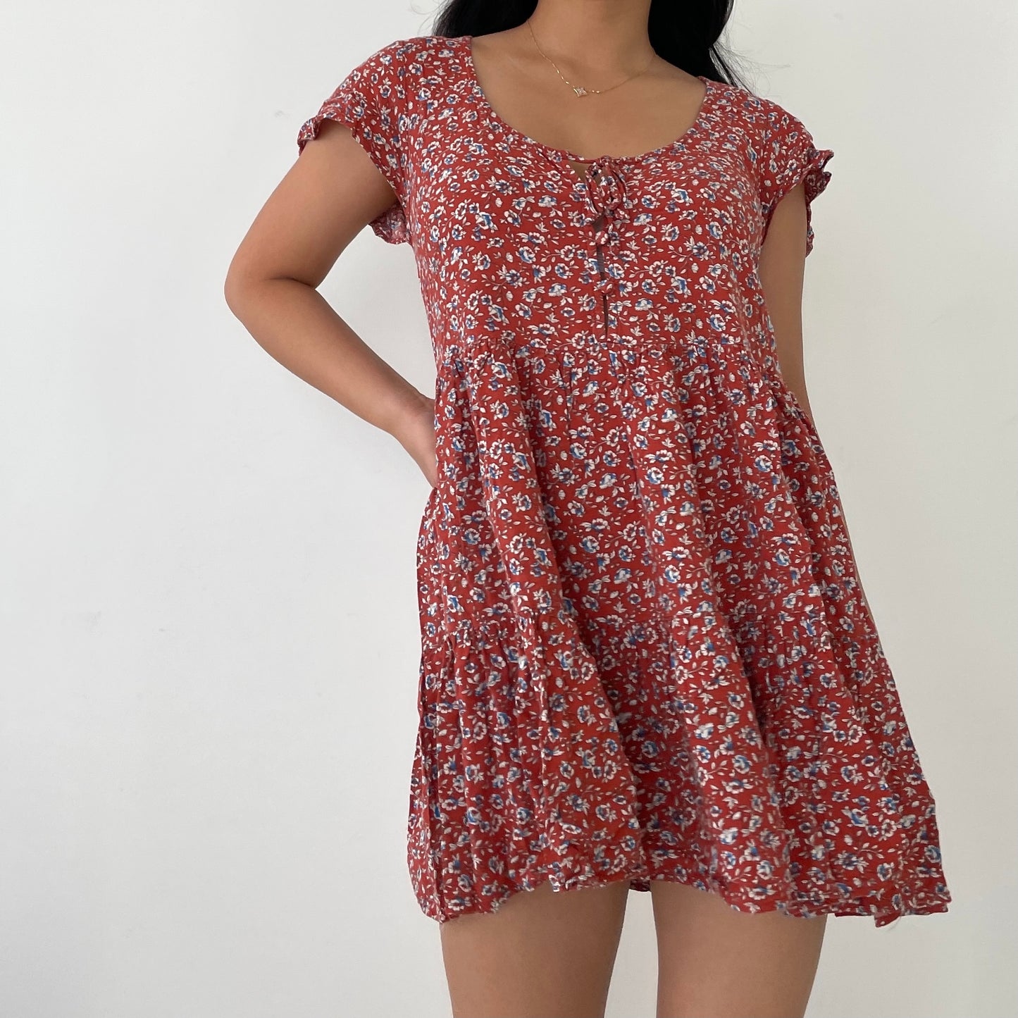 Red Urban Outfitters Babydoll Dress - Zoehify 