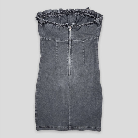 Black Denim Mini Dress - Zoehify