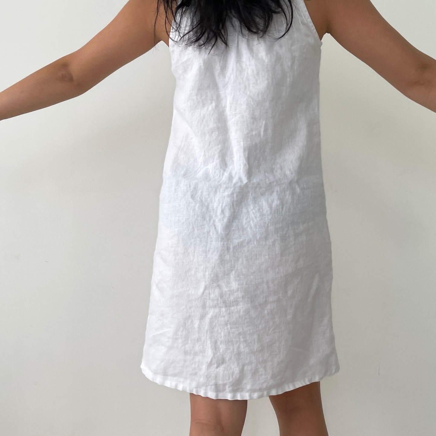 Tommy Bahama White Linen Halter Dress - X-Small