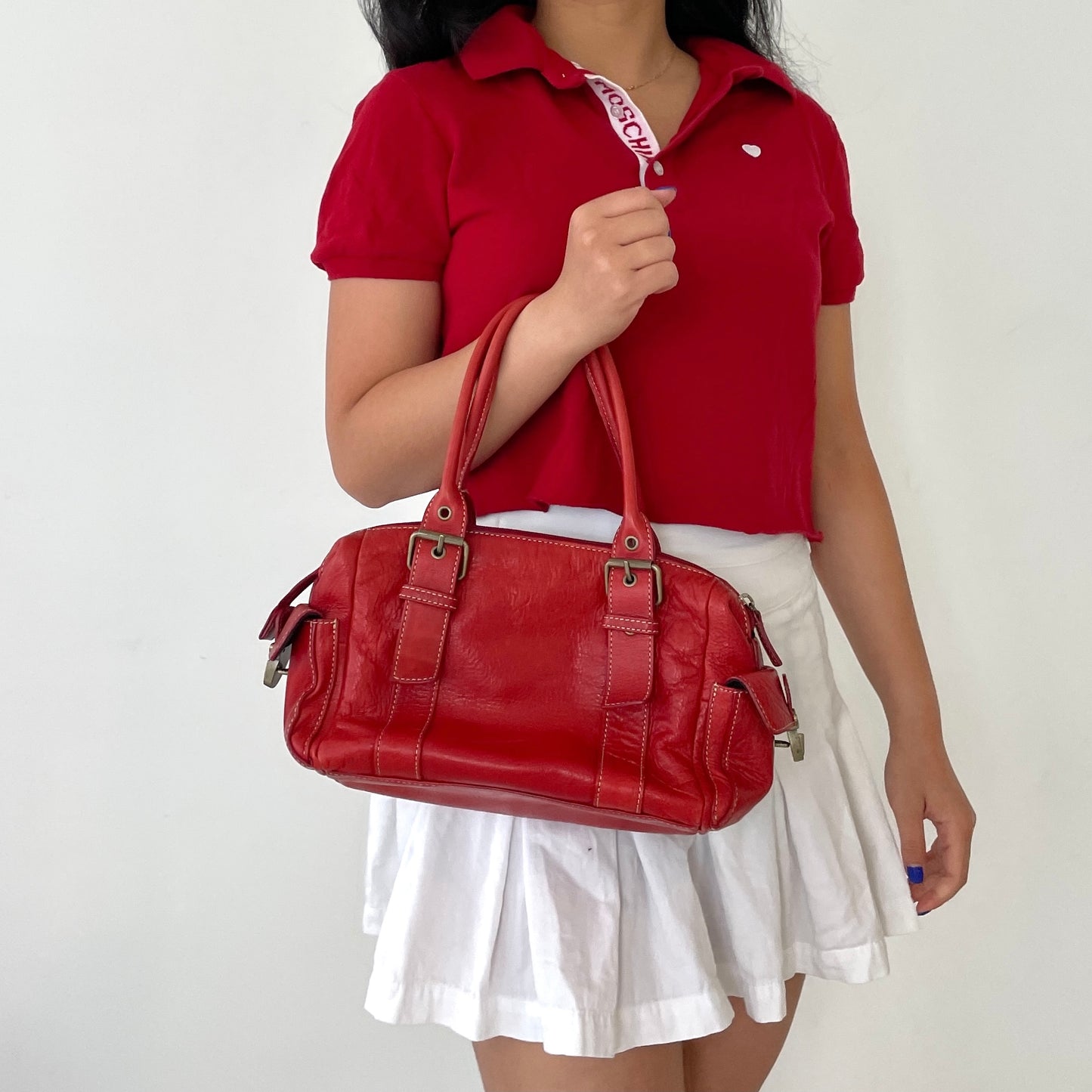 Y2K Red Shoulder Bag - Zoehify 