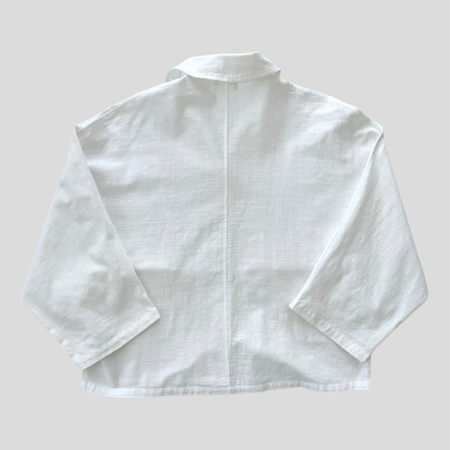 The Lullaby Club White Lounge Linen Shirt - Small/Medium