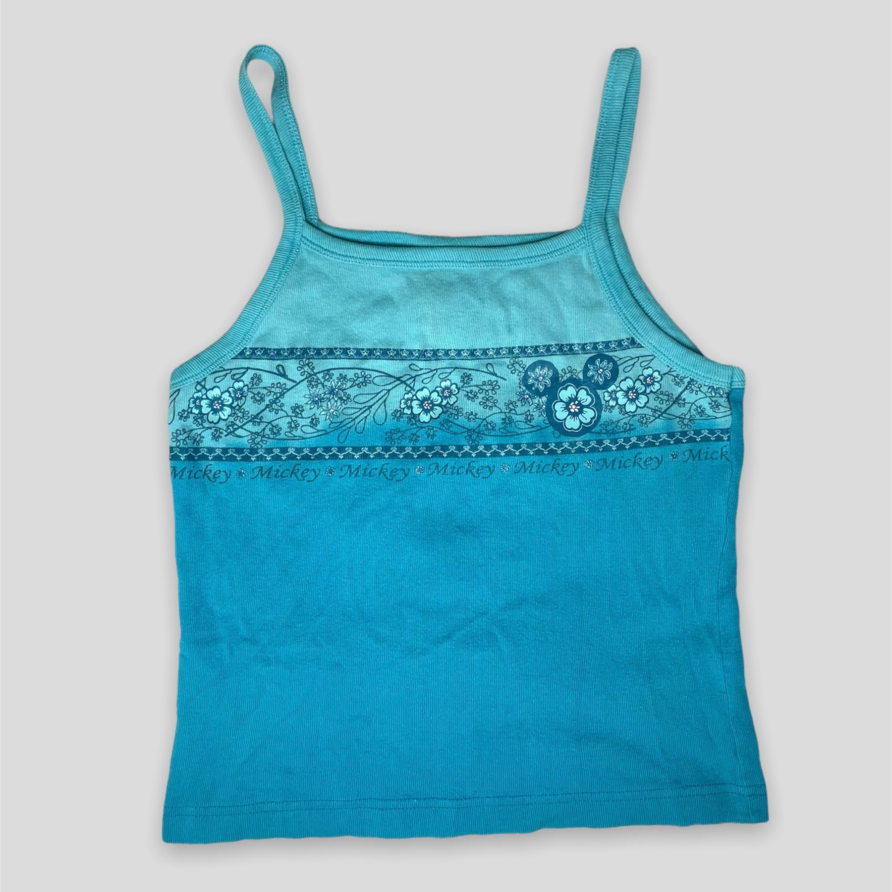 Blue Vintage Tie Dye Disney Singlet - Zoehify 