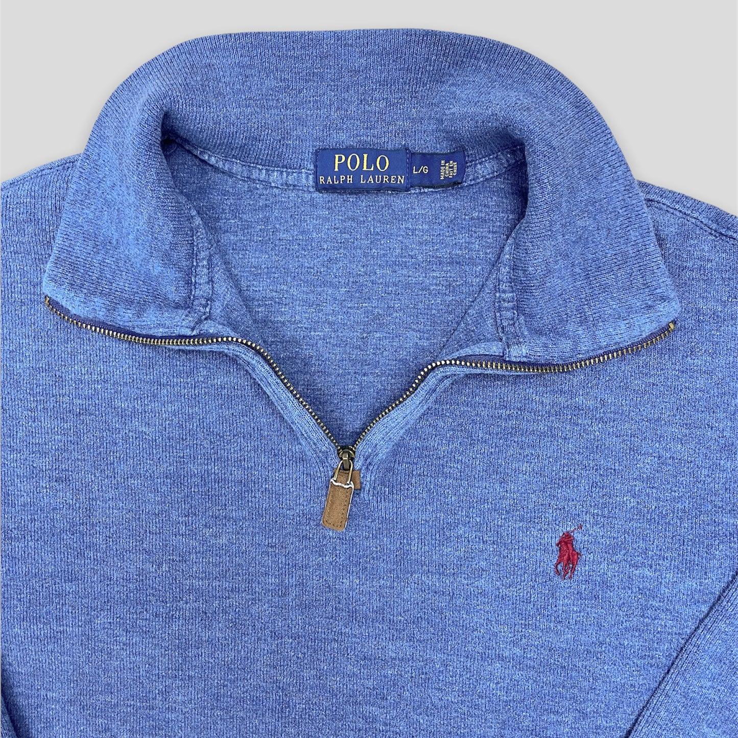 Ralph Lauren Blue Quarter Zip - Zoehify 