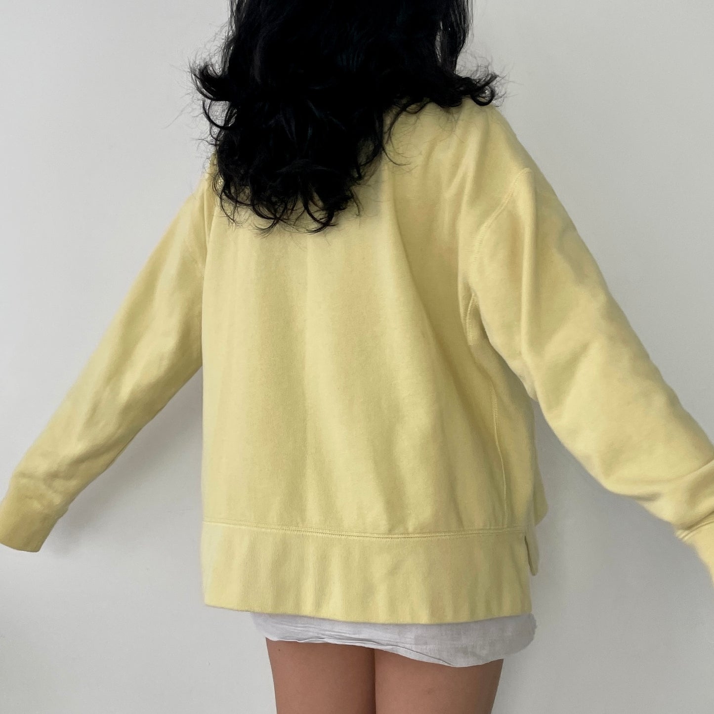 Polo Ralph Lauren Yellow V-Notch Wide Fit Crewneck Sweatshirt