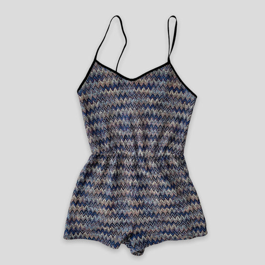 Chevron Print Topshop Romper - Zoehify