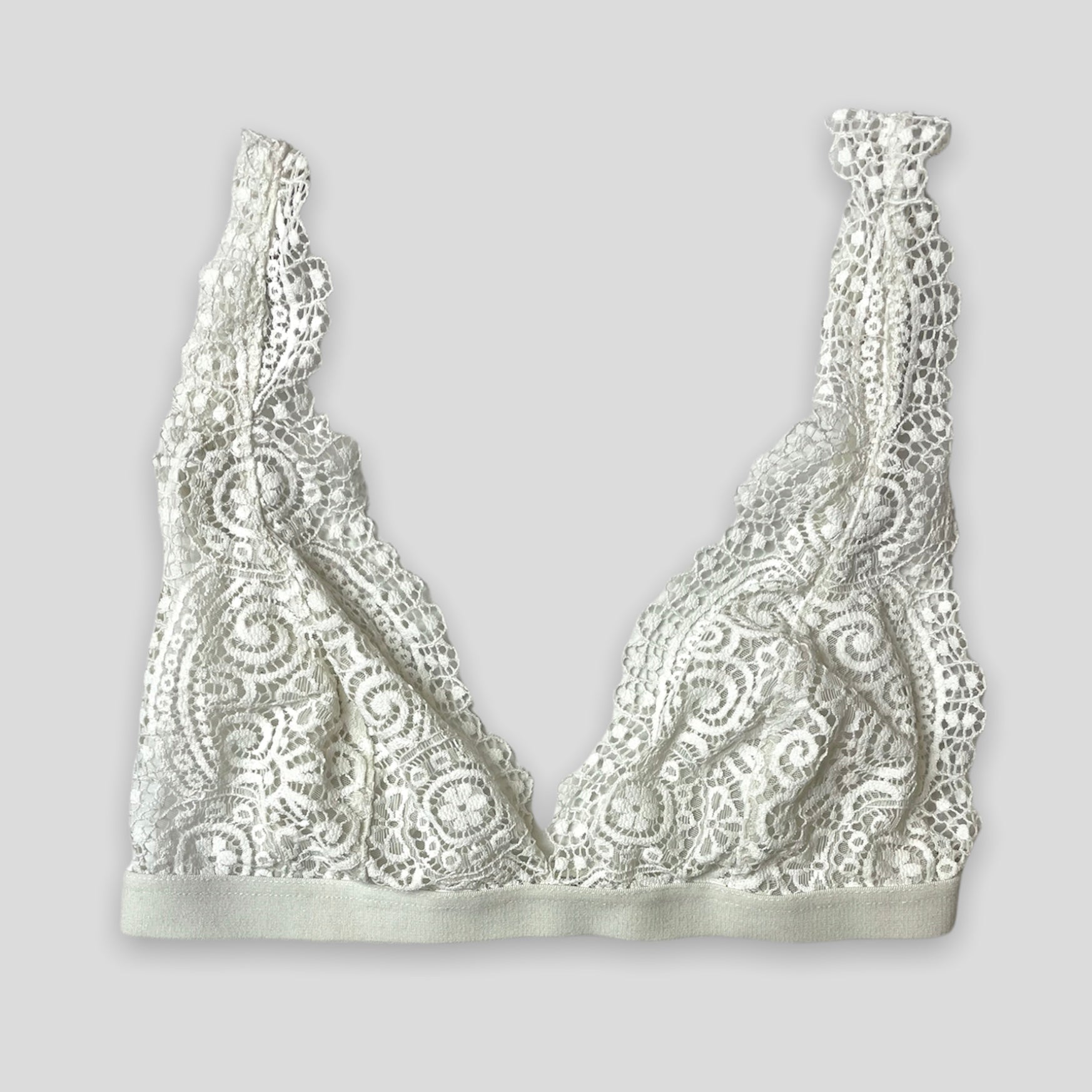 Jack Wills White Lace Bralette - Zoehify 