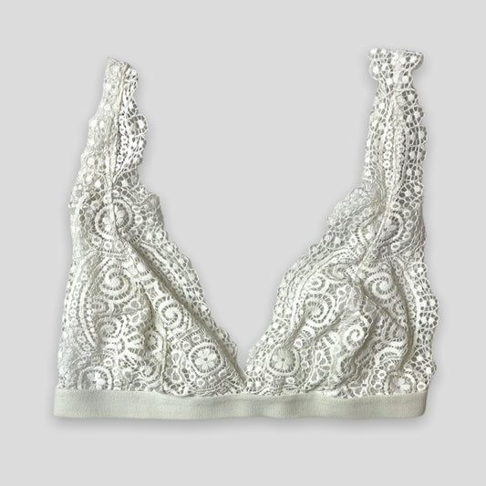 Jack Wills White Lace Bralette - Zoehify