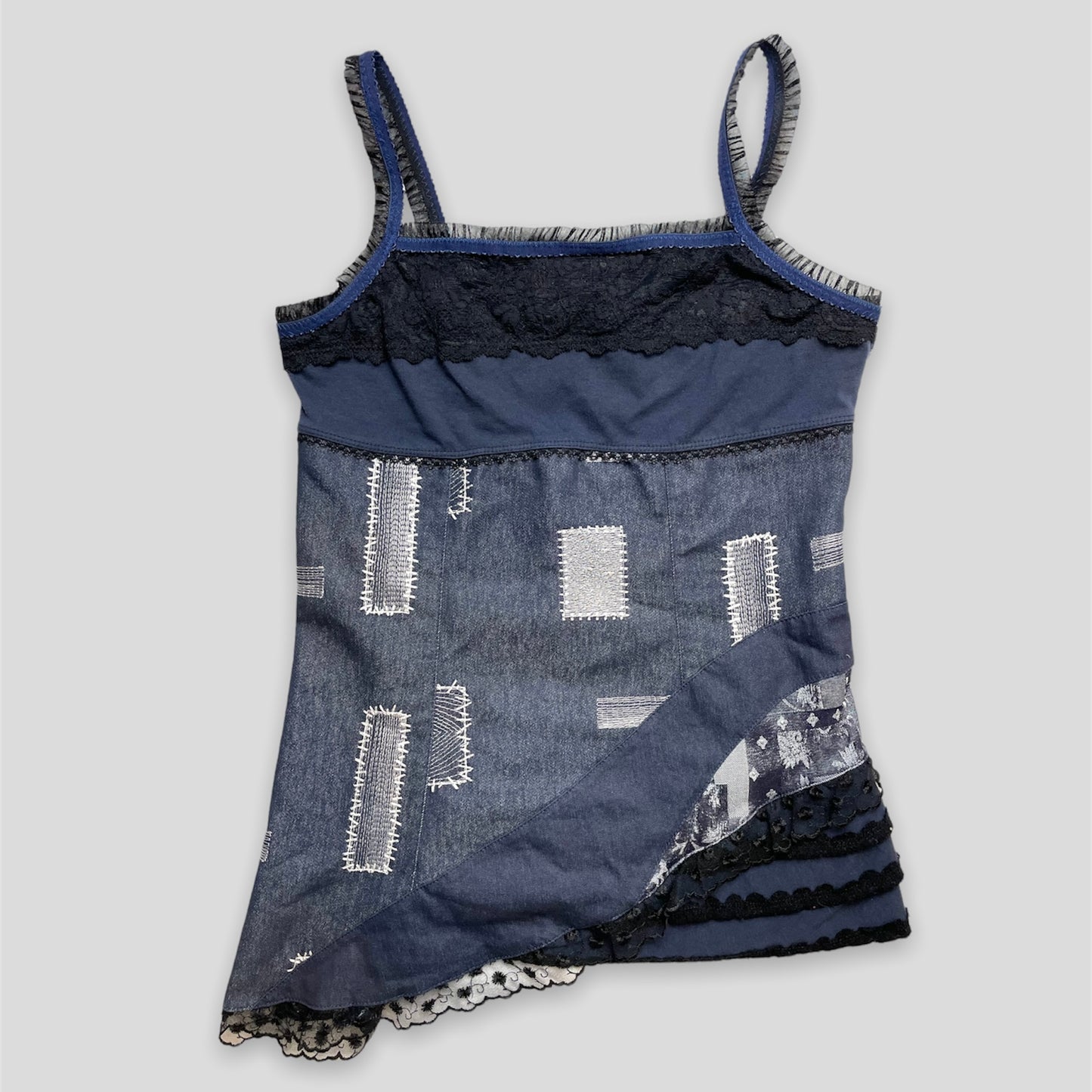 Denim Patchwork Tank - Zoehify 