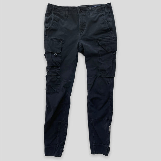 Black Ralph Lauren Low Rise Cargo Pants - Medium/W31