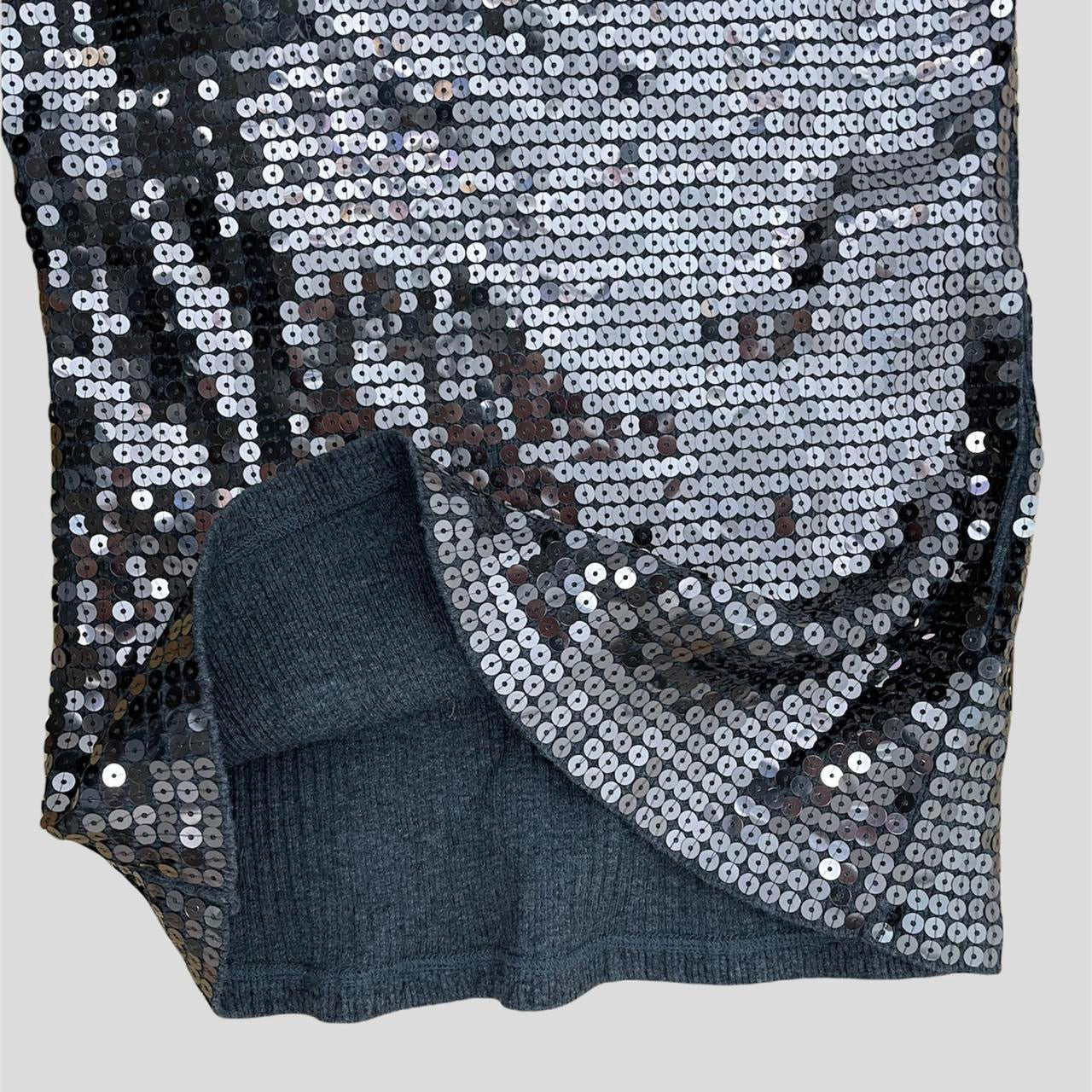 Michael Kors Grey Sequinned Top - Zoehify 