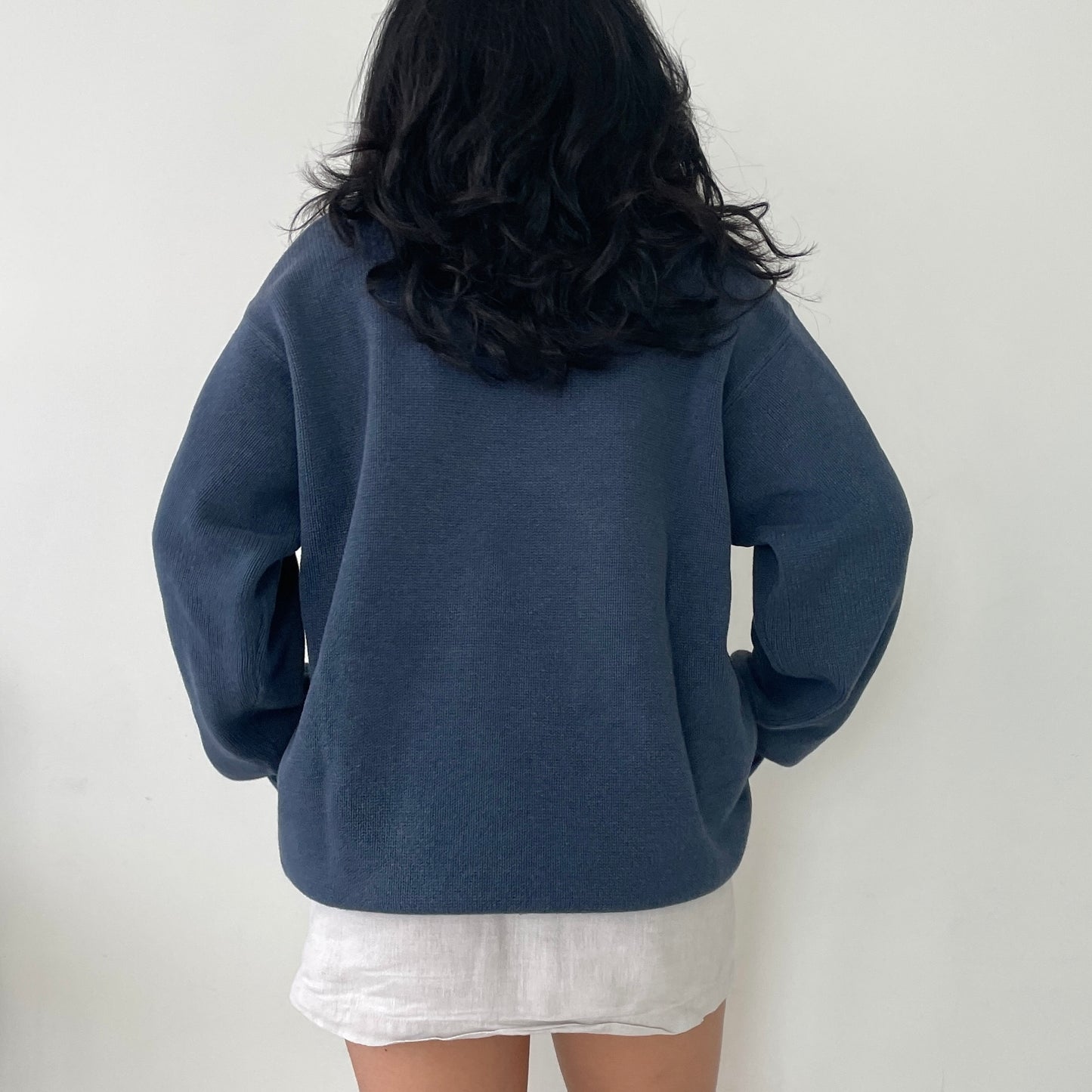 Tommy Hilfiger Blue Crewneck Long Sleeve Knit Jumper