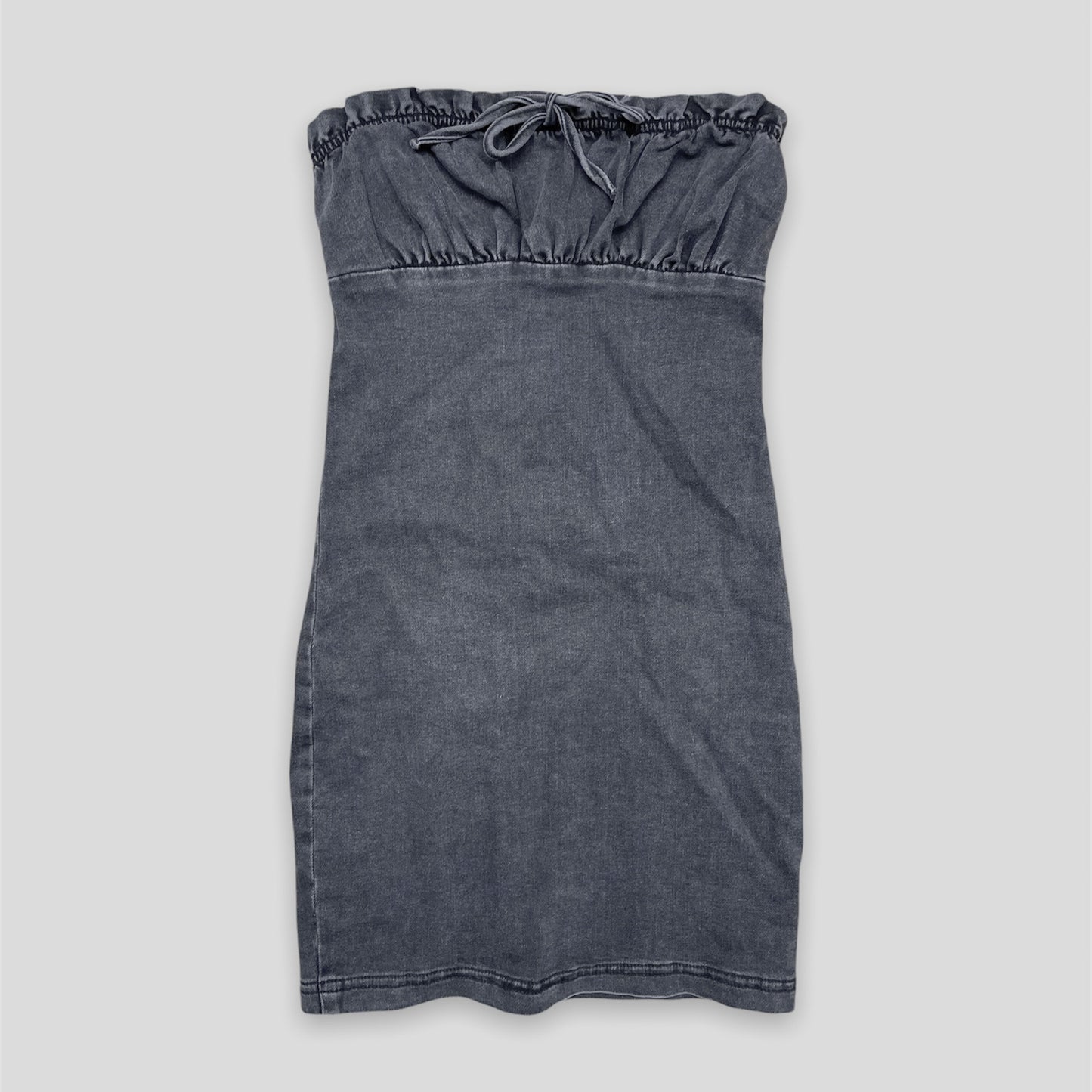 Black Denim Mini Dress - Zoehify 