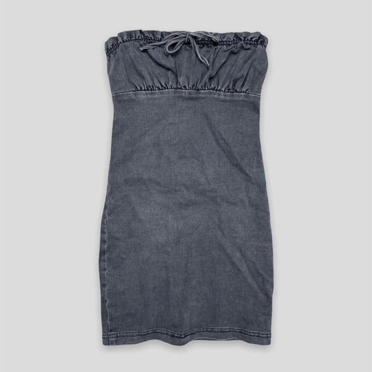 Black Denim Mini Dress - Zoehify