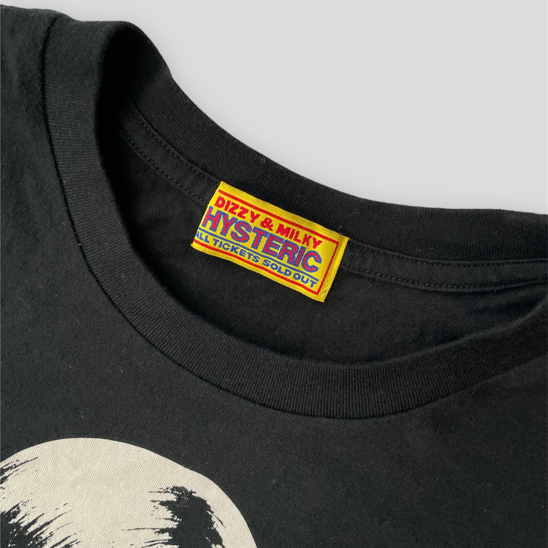 Hysteric Glamour Black Monochrome Graphic Tee - XS/M
