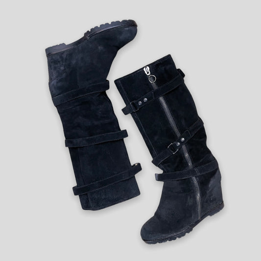 ASH Knee High Suede Boots - Zoehify