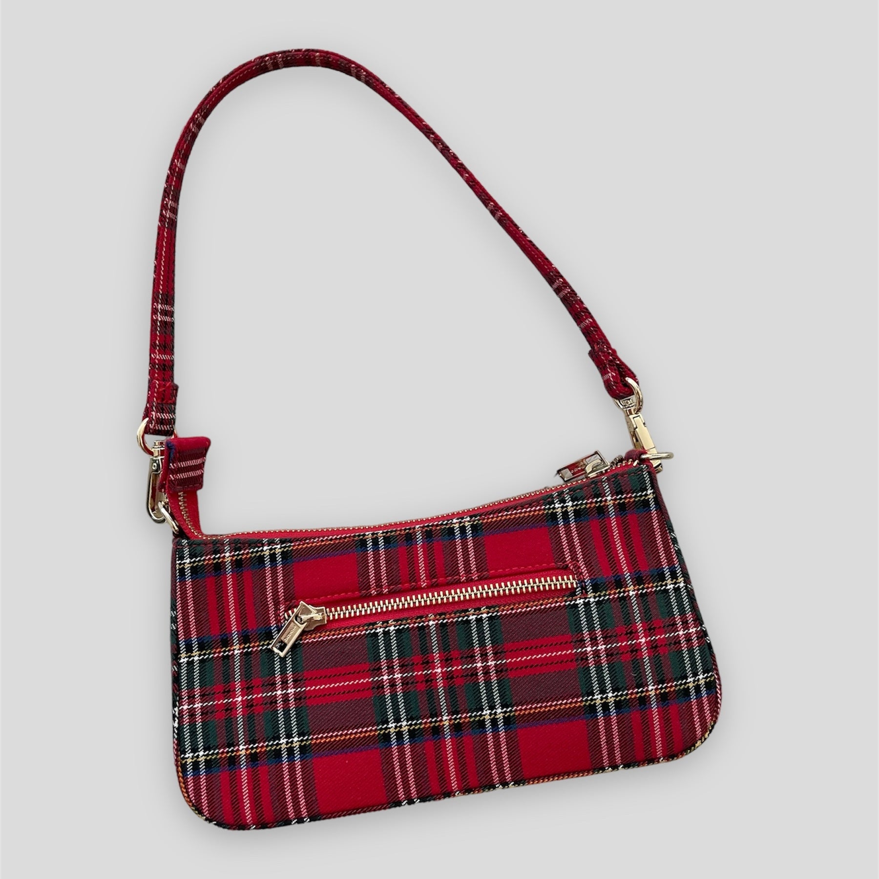 John Galt / Brandy Melville Red Plaid Mini Shoulder Bag 