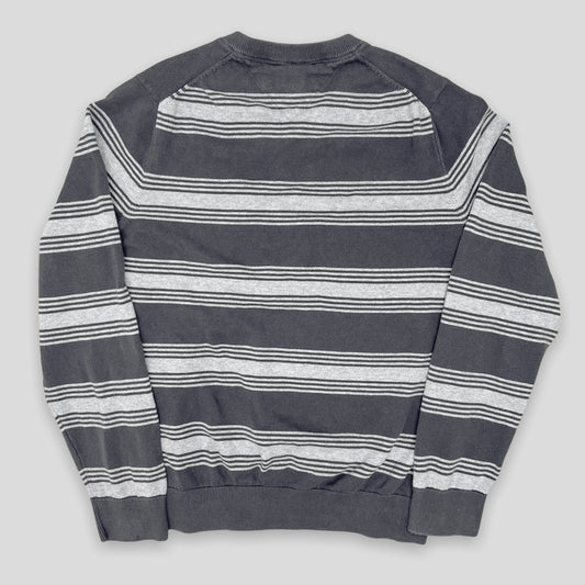 Tommy Hilfiger Grey Striped Jumper - Zoehify 