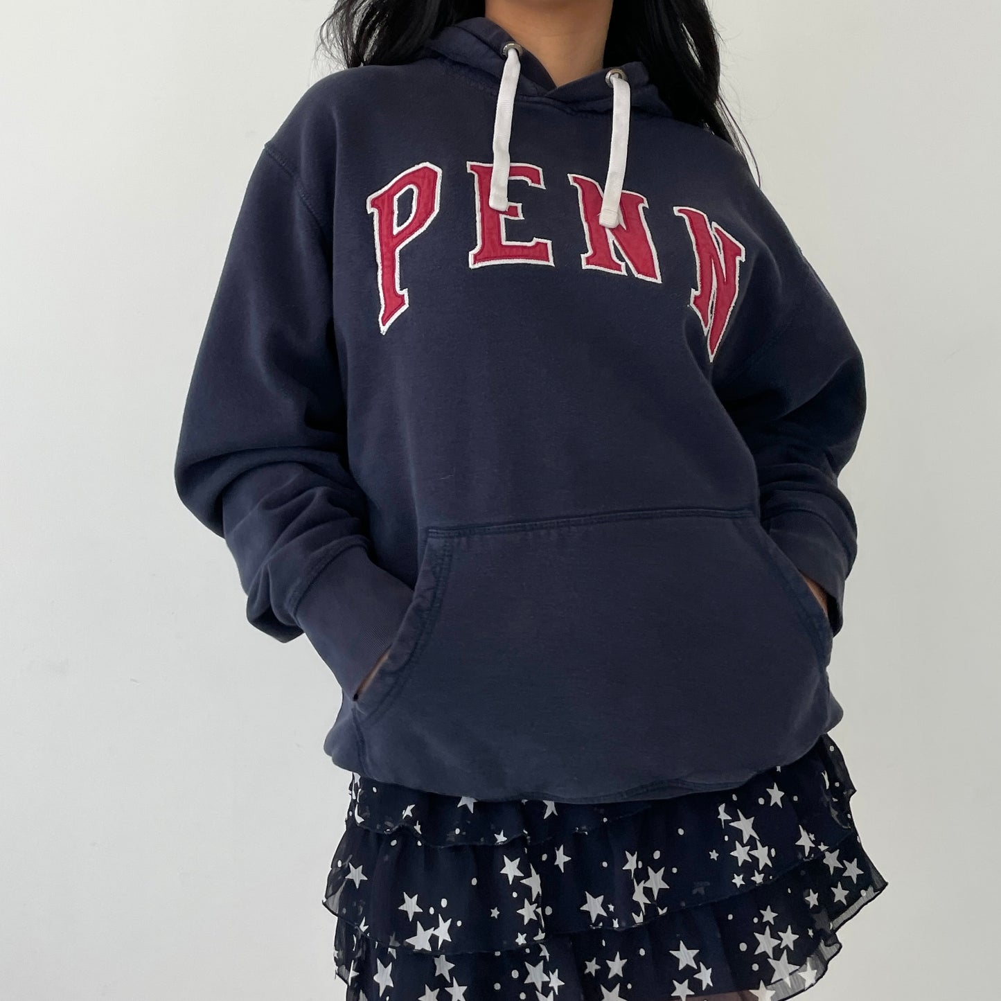 Navy University of Pennsylvania Spell Out Hoodie