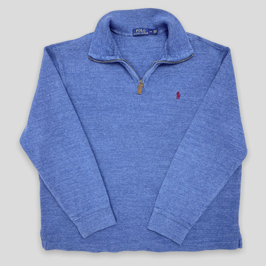 Ralph Lauren Blue Quarter Zip - Zoehify 