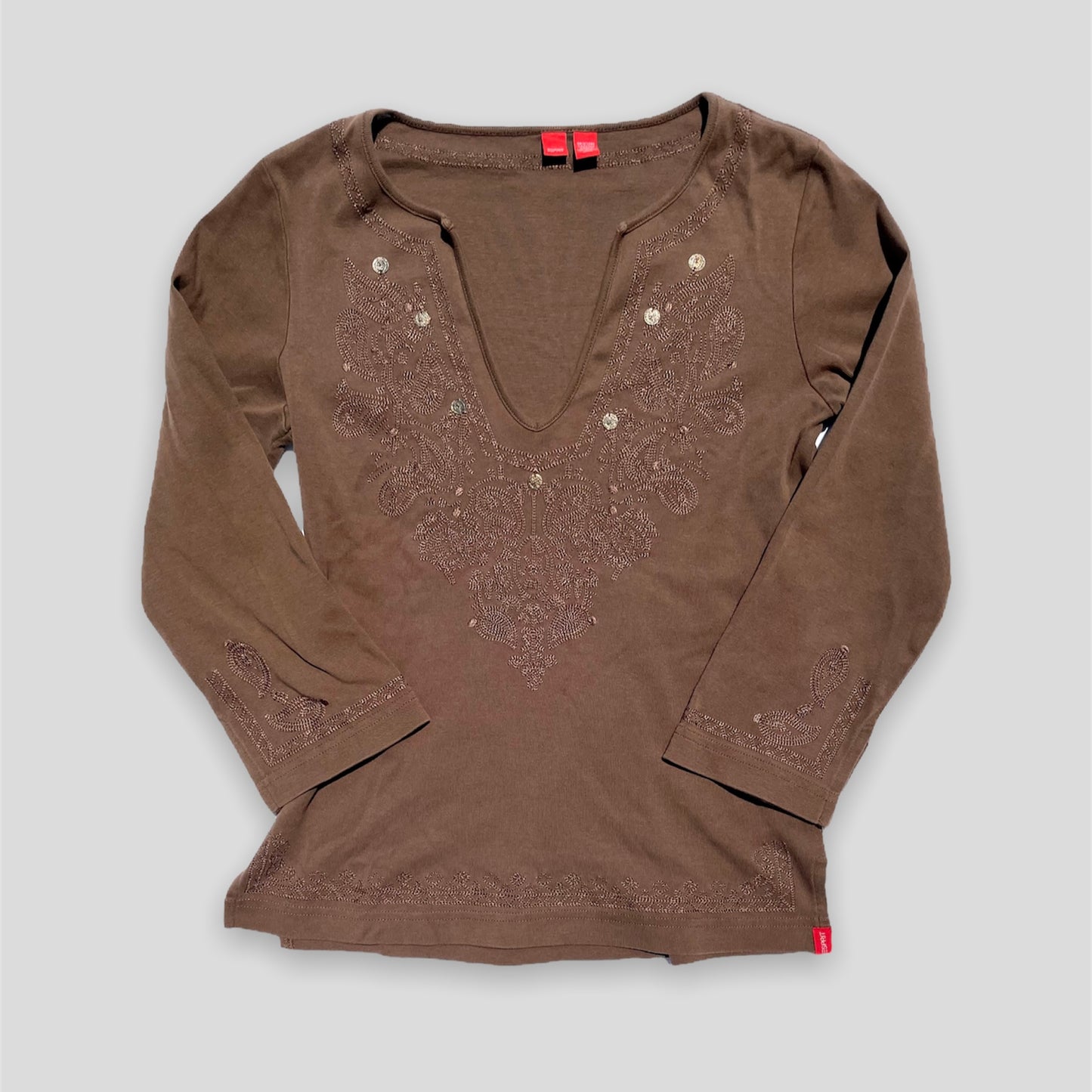 Brown Long Sleeved Tee - Zoehify 