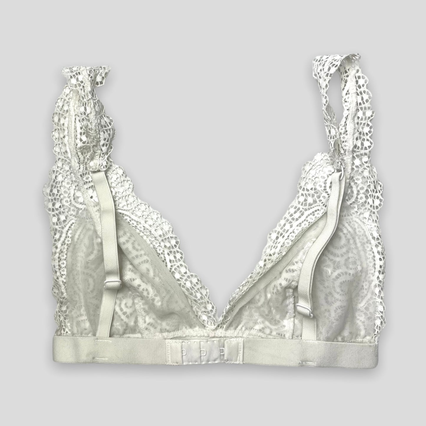 Jack Wills White Lace Bralette - Zoehify 