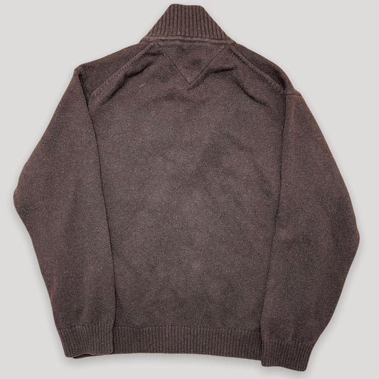 Brown Tommy Hilfiger Quarter Zip - Zoehify