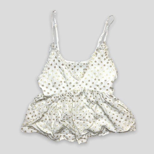 White Eyelet Babydoll Top - Zoehify