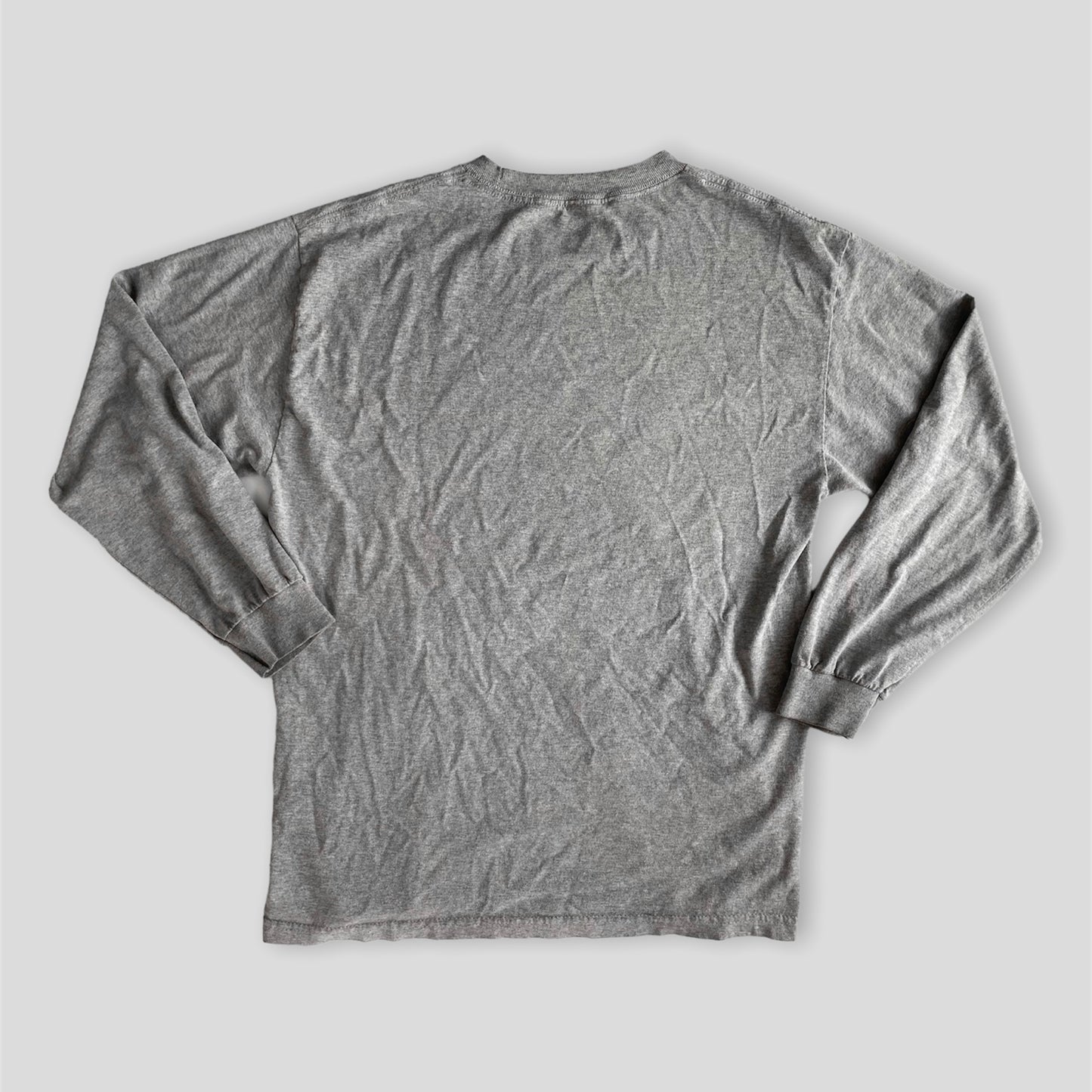 ‘Don’t Wipe Out Editorial Magazine’ Grey Long Sleeve Graphic Tee - X-Large