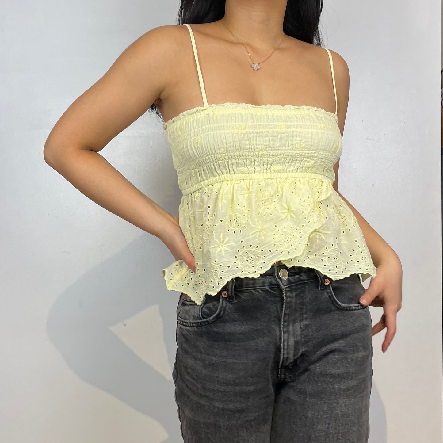 Yellow Ruffle Tank Top - Zoehify 