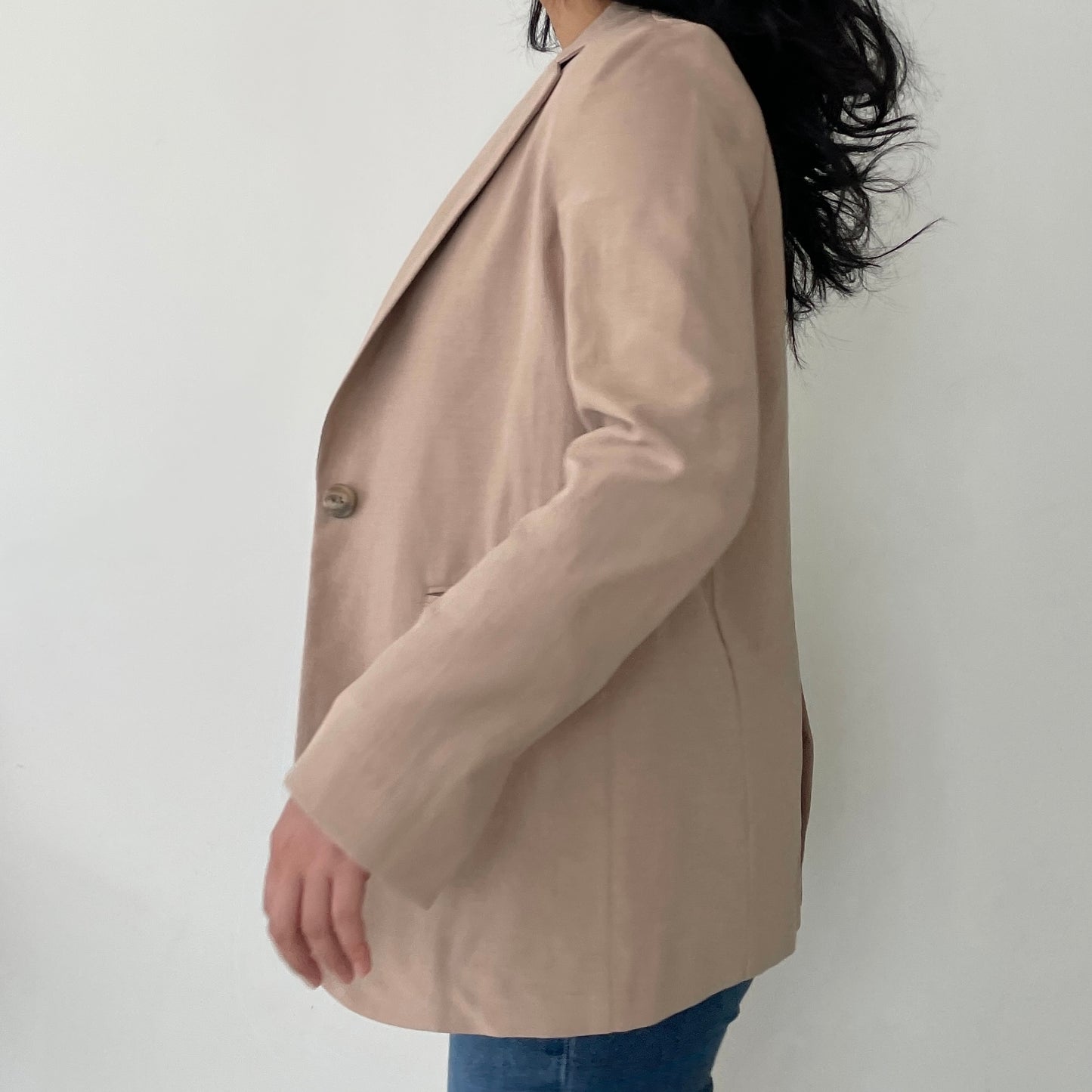 Uniqlo Beige Single Breasted Blazer - Small