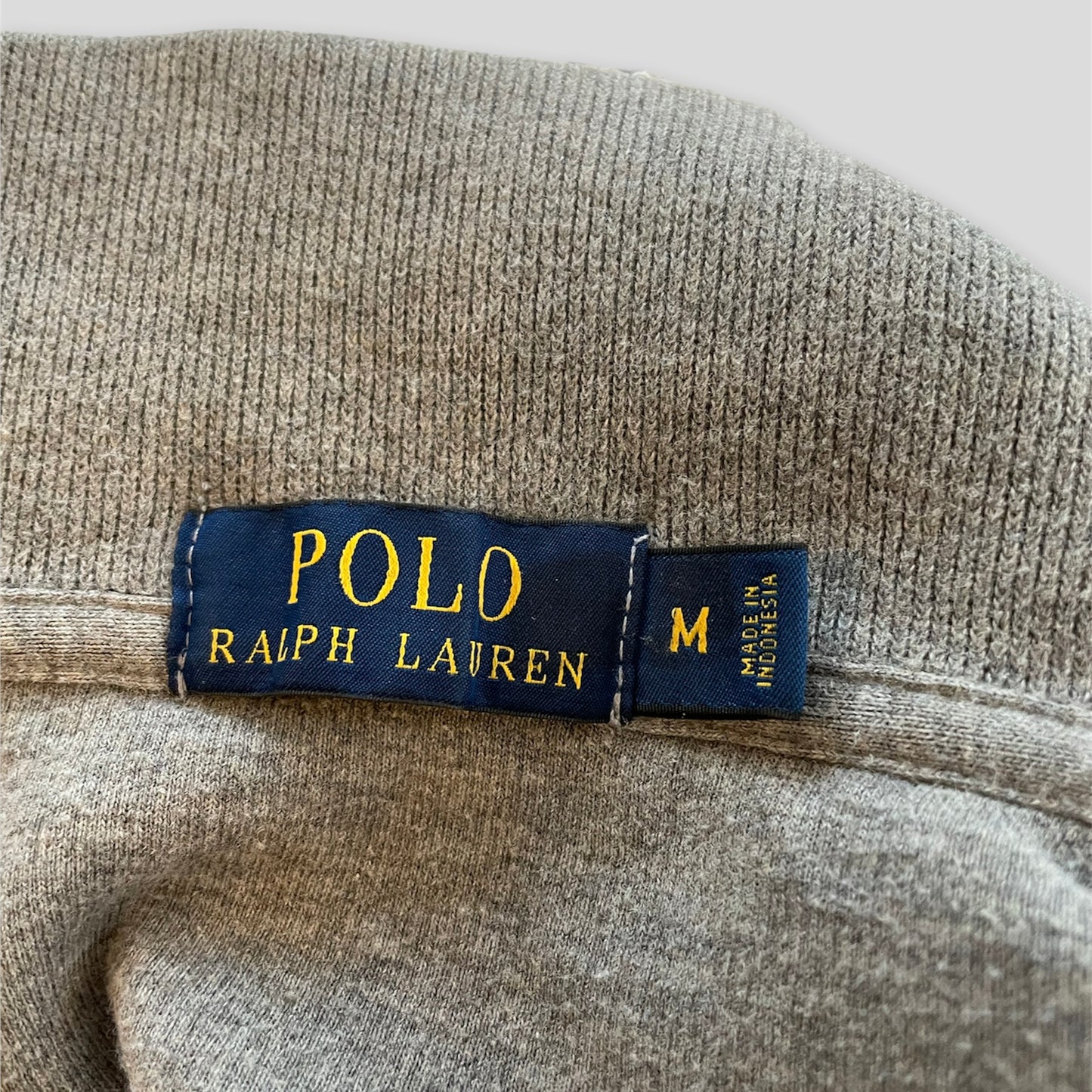 Polo Ralph Lauren Grey Long Sleeve Jersey Quarter Zip Pullover